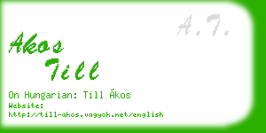 akos till business card